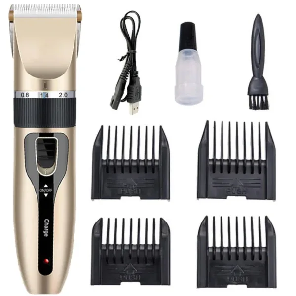 Dog Professional Hair Clipper Electrical Grooming Trimmer for Pets USB Rechargeable Shaver Low Decibel Animals Haircut Machine