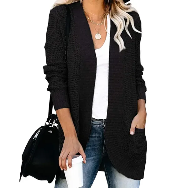 Autumn Long Coat Women Jumper Pull Femme Loose Knitted Ladies Outerwear Ropa Mujer Fashion Cardigan Jacket Sweater Woman Clothes - Image 14