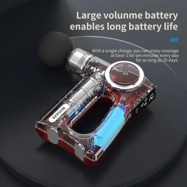 Square Massage Gun High Frequency Hot Compress Pulse Deep Tissue Body Vibrato Fascia Gun Sport Fitness Relax Muscle Massager - Image 11
