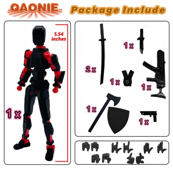 13 Action Figure Titan Multi-articular Robot Toys Dummy 3D Printed Movable Shapeshift Robot Action Anime Figure For Boy Gifts - Image 10