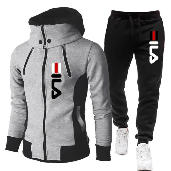 Men's Winter Tracksuit Hoody Hoodies+Pant High Neck 2-Pcs Set Brand Casual Coldproof Male Sports Cloth Ski Sweat Suit Streetwear - Image 9