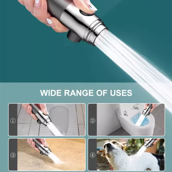 High Pressure Shower Head 4 Modes Adjustable Showerhead With Massage Brush Filters Water Saving Shower Bathroom Accessories - Image 9
