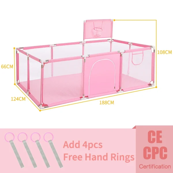 PANGDUBE Baby Playpen for Children Baby Playground for 6 months~6 Years Old Kids Baby Activity Fence Baby Games Park