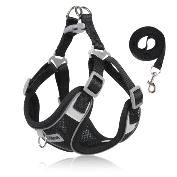 Dog Harness Leash Set for Small Medium Dog Cat Chest Strap Reflective Dog Clothes Vest Set Chihuahua Outdoor Walking Pet Supplie - Image 11