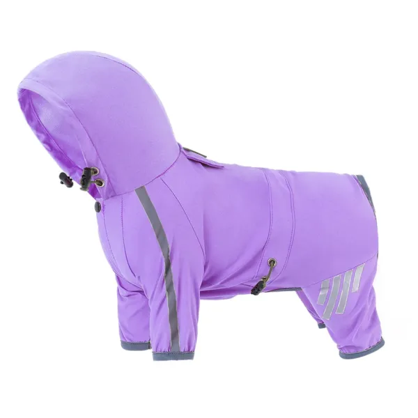 Dog Raincoat Reflective Waterproof Pet Clothes for Chihuahua Maltese Rain Coat Small Medium Dogs Jumpsuit Raincoat Dogs Overalls - Image 3