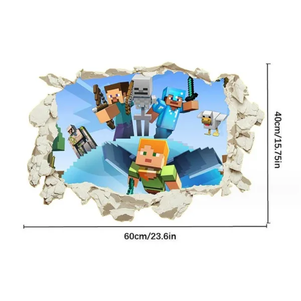 Cartoon Games Wall Stickers For Kids Room Home Bedroom PVC Decor Cartoon Movie Mural Art Decals Gifts for children - Image 2