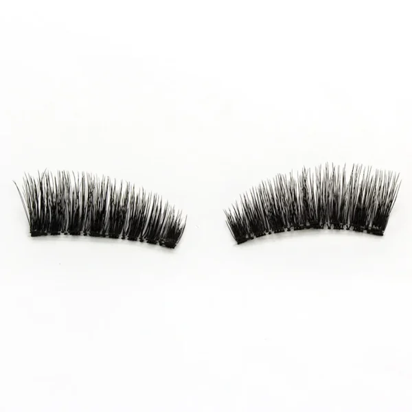 Three Magnet False Eyelashes Handmade Naturally Realistic Quick Paste Reuse 3D Magnetic False Eyelashes - Image 9