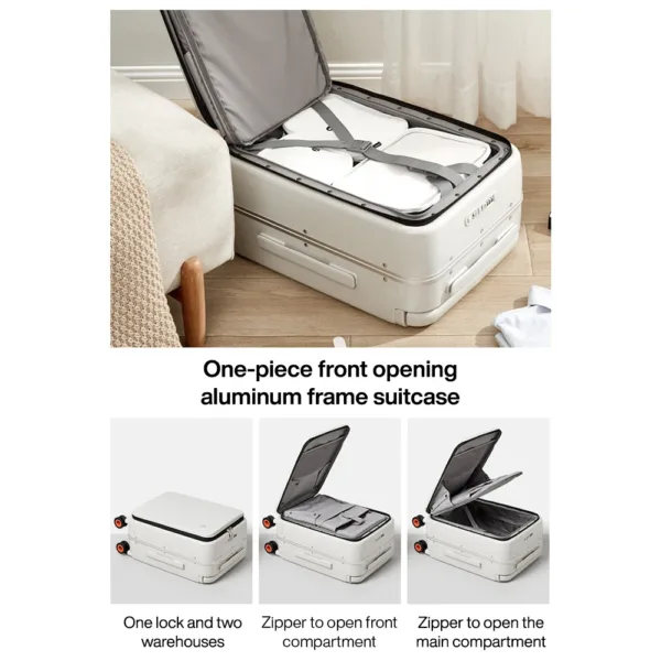 Mixi Wide Handle Suitcase