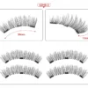 Three Magnet False Eyelashes Handmade Naturally Realistic Quick Paste Reuse 3D Magnetic False Eyelashes - Image 2