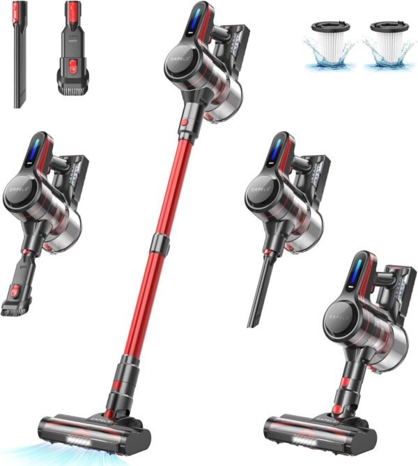 ORFELD Cordless Vacuum Cleaner Stick Vacuum 26Kpa 45Mins 1.5L Lightweight A16