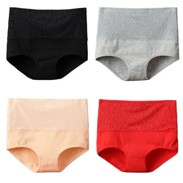 Cotton Underwear Women High Waist Lingerie For Ladies Briefs Tummy Control Panties C-Section Recovery XXXXL Plus Size Underpants - Image 12
