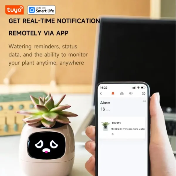 Tuya Ivy Smart Planter,Endless Fun Over 49 Rich Expressions,7 smart sensors,AI Chips Make Raising Plants Easy and Fun - Image 10
