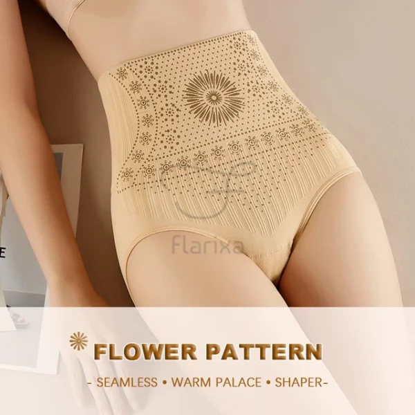 Flarixa High Waist Seamless Shaping Briefs Slimming Panties Women Faja Postpartum Abdominal Pants Body Shaper Underwear Slimmer - Image 4