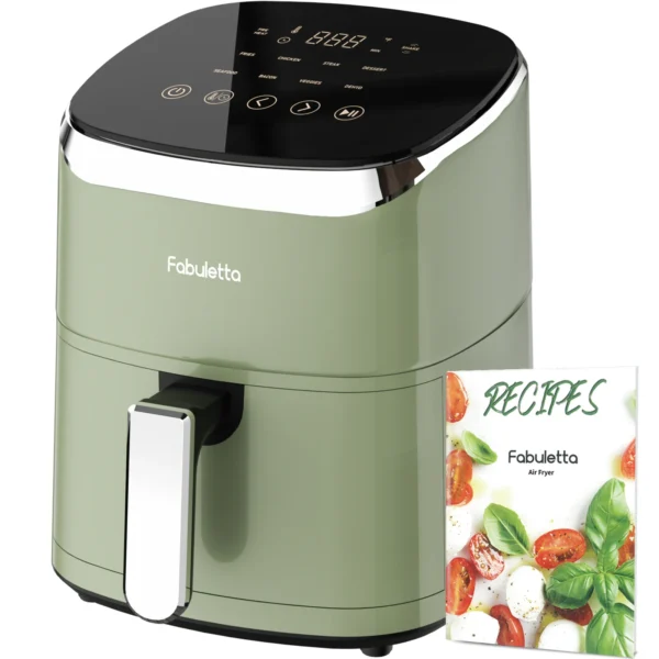 Air Fryer, Fabuletta 4.2QT Air Fryer Oven With 9 Customizable Cooking Programs,Tempered Glass Display, Dishwasher-Safe Nonstick - Image 9
