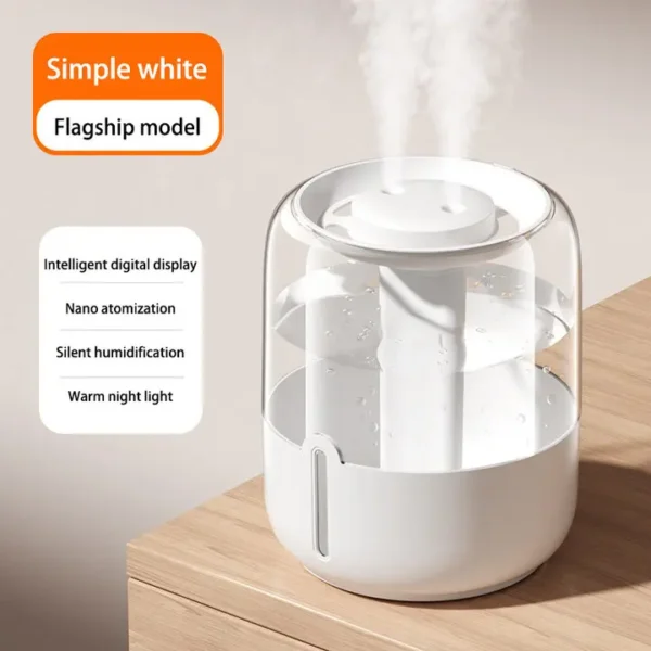 Xiaomi MIJIA 6.8L Large Capacity Humidifier USB Double Spray Low Noise Home Bedroom Office Night Light Essential Oil Diffuser - Image 4