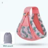 Baby Wrap Newborn Sling Dual Use Infant Nursing Cover Carrier Mesh Fabric Breastfeeding Carriers Up To 130 Lbs (0-36M) - Image 6