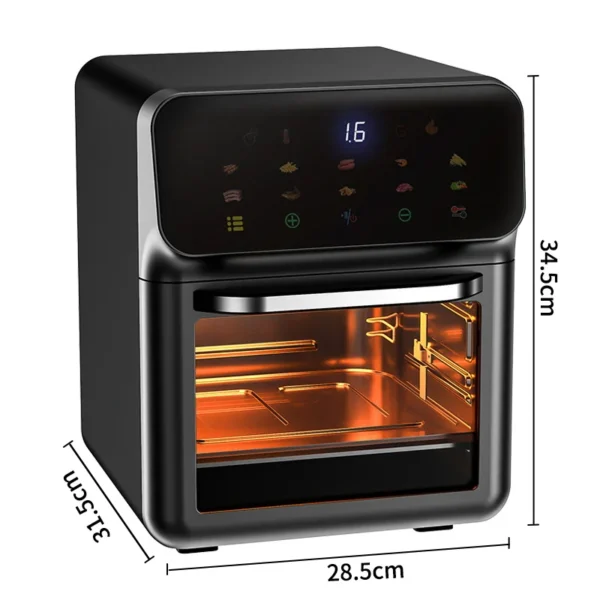 10L Large Capacity Electric Air Fryers Oil-free Automatic Household Kitchen 360°Baking Convection Oven Deep Fryer without Oil - Image 4