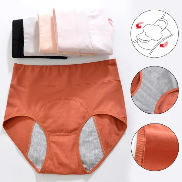 1PC Leakproof Cotton Panties for Menstruation High Waist Culotte Menstrual Panties Femme Culottes Menstruelle Bragas - Image 10