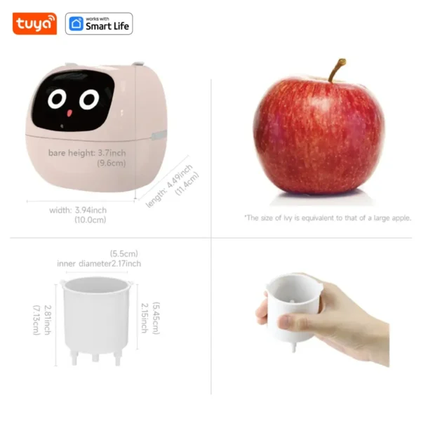 Tuya Ivy Smart Planter,Endless Fun Over 49 Rich Expressions,7 smart sensors,AI Chips Make Raising Plants Easy and Fun - Image 3