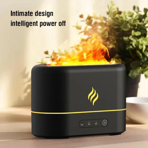 7 colors Fire Flame Air humidifier Cool Mist Usb Led change color Aroma Essential Oil Diffuser h2o air humidifier Room Freshener - Image 2