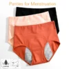 1PC Leakproof Cotton Panties for Menstruation High Waist Culotte Menstrual Panties Femme Culottes Menstruelle Bragas - Image 3