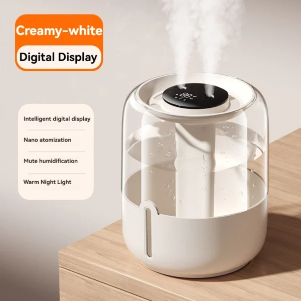 Xiaomi MIJIA 6.8L Large Capacity Humidifier USB Double Spray Low Noise Home Bedroom Office Night Light Essential Oil Diffuser - Image 5