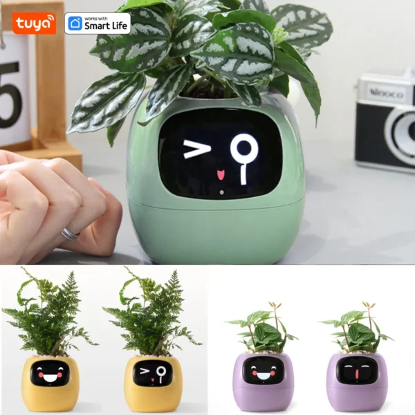 Tuya Ivy Smart Planter,Endless Fun Over 49 Rich Expressions,7 smart sensors,AI Chips Make Raising Plants Easy and Fun - Image 4