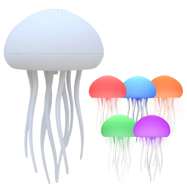 Jellyfish Light Voice Control Atmosphere Night Lights Type-C Charging Bedside Lamp Flexible Tentacles for Holiday Children Gifts - Image 7