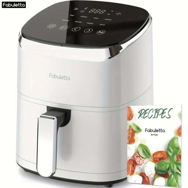 Air Fryer, Fabuletta 4.2QT Air Fryer Oven With 9 Customizable Cooking Programs,Tempered Glass Display, Dishwasher-Safe Nonstick - Image 7