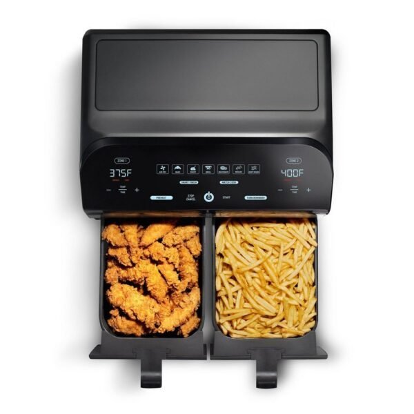 Gourmia 10-Qt. Dual Basket Digital Air Fryer with Smart Finish and Match Cook - Image 4