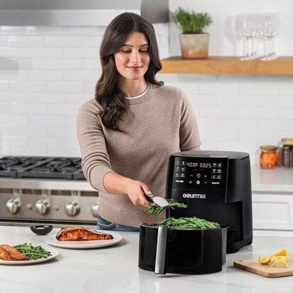 Gourmia 6-qt. Air Fryer - 12 One-Touch Cooking Functions include a variety - Image 7