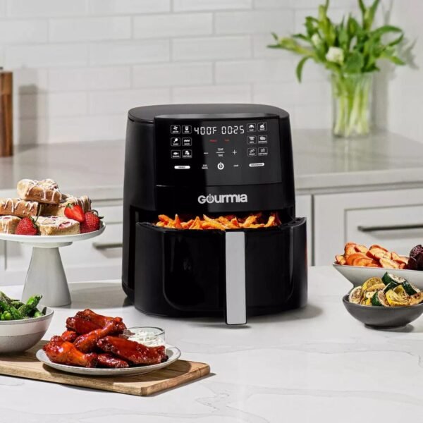 Gourmia 6-qt. Air Fryer - 12 One-Touch Cooking Functions include a variety - Image 2